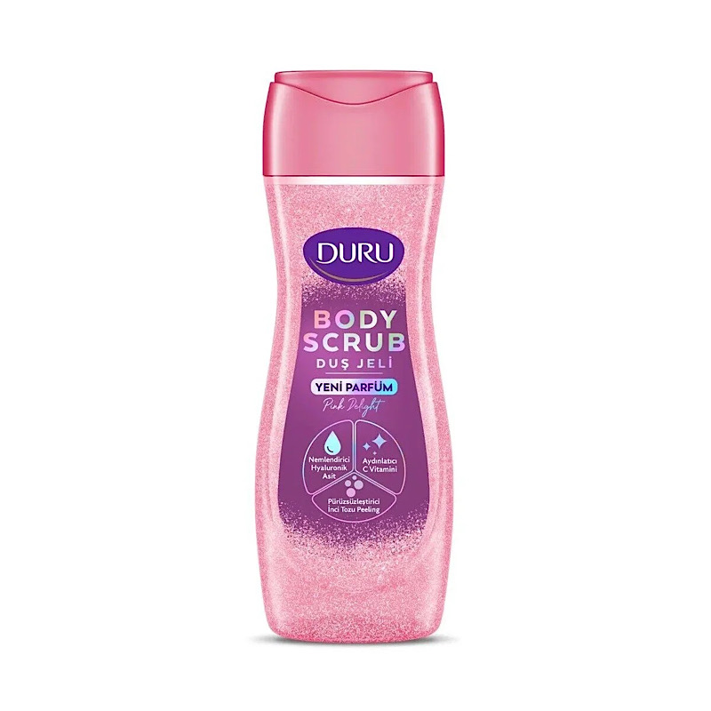 شامپو و اسکراب بدن شاین دار DURU مدل PINK DELIGHT