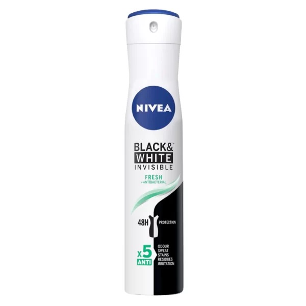 اسپری ضد تعریق مردانه NIVEA مدل BLACK & WHITE