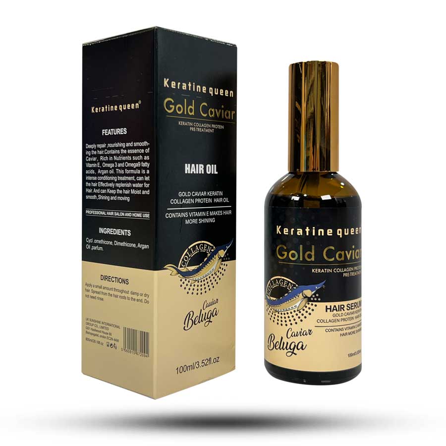 روغن آرگان KRATINE QUEEN مدل GOLD CAVIAR