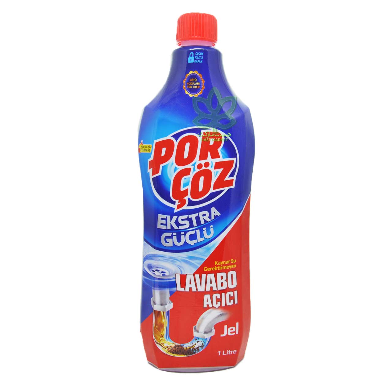 مایع لوله بازکن قدرتمند 1 لیتری   PORCOZ