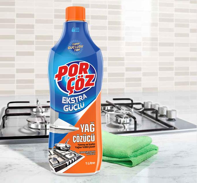 مایع جرم گیر اجاق گاز 1 لیتری   PORCOZ