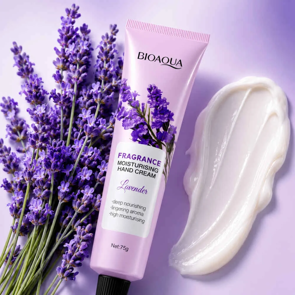 کرم مرطوب کننده دست BIOAQUA مدل LAVENDER