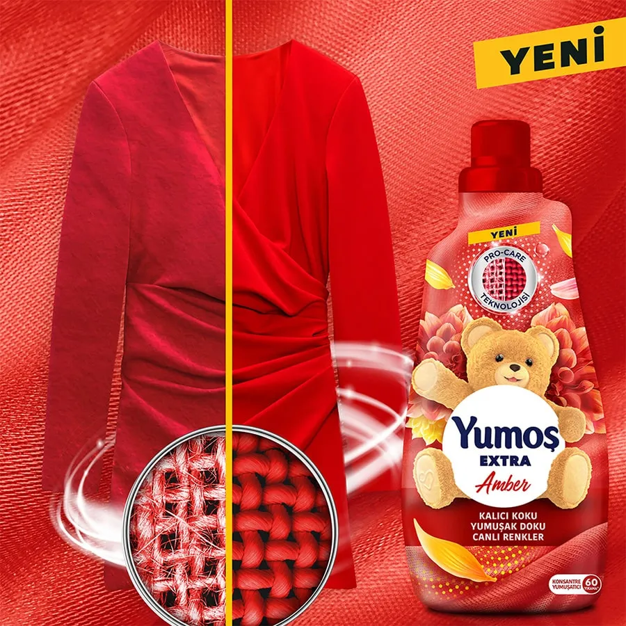 نرم کننده لباس YUMOS قرمز مدل AMBER
