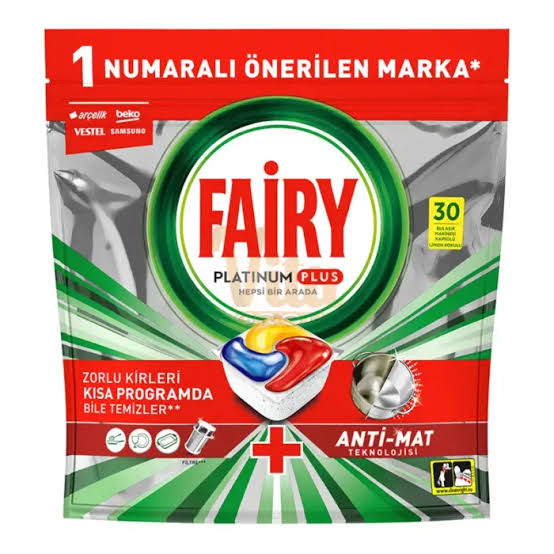 قرص ظرفشویی 30 عددی پلاتینیوم پلاس FAIRY