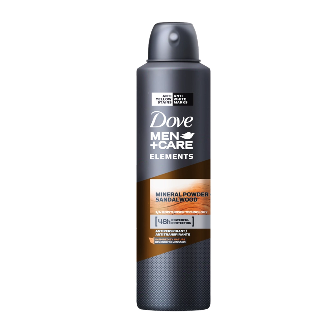 اسپری ضد تعریق مردانه DOVE مدل MINERAL POWDER + SANDAL WOOD